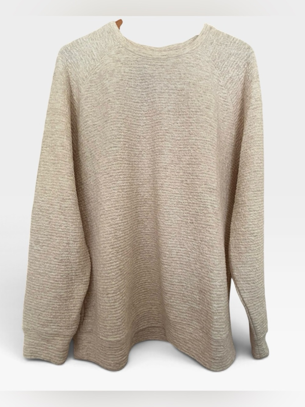 VRST Men’s Recharge Lunar Fleece Crew Sweatshirt - Tan/Beige XL